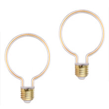 Lot de 2 ampoules LED à filament 4W E27, ampoules décoratives rétro à lumière douce pour vitrine