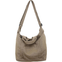 Canvas draagtas voor dames met vakjes, schattige kleine crossbodytas, handtas voor werk of strand.