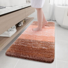 Mikrofiber Shaggy Bademåtte Skridsikker Absorberende 59x24 tommer