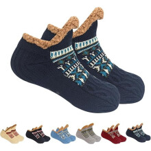 Fleecegevoerde pantoffelsokken voor dames en heren - antislip winterpantoffelsokken, comfortabele huis- en bedsokken