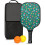 Σετ κουπιών Pickleball από fiberglass με λουλούδια και 2 μπάλες και τσάντα – Συμβατό με 1