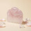 Pente de Quartzo Rosa com Design de Nuvem para Gua Sha 4
