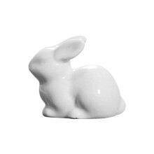 Veľkonočné dekorácie Elegantná keramická figúrka králika na stôl Ornament na domácnosť a darček 4x3,5x2,5 cm