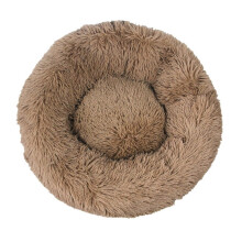 40-110 cm rund kjæledyrseng for store hunder, supermyk katteseng, lang plysjhundeseng for mellomstore hunder, varm vintersøvn