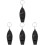 4St Zwarte Plastic Met Voor En Camping 4
