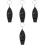 4St Zwarte Plastic Met Voor En Camping 5