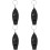 4St Zwarte Plastic Met Voor En Camping 7