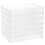 24Pcs Semi-Transparent White Plastic Tape Holder Multi-Use Storage Box 2