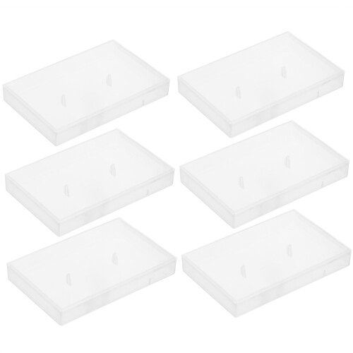 24Pcs Semi-Transparent White Plastic Tape Holder Multi-Use Storage Box 2