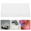 24Pcs Semi-Transparent White Plastic Tape Holder Multi-Use Storage Box 11