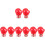 8Pièces Broches Sports Boxe Accessoires Mode 4
