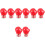 8Pièces Broches Sports Boxe Accessoires Mode 5