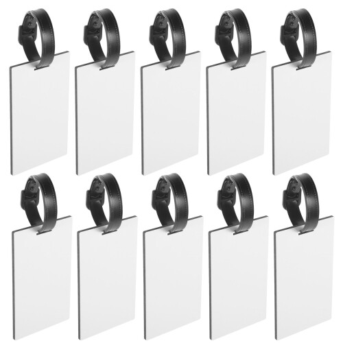 20St Multifunctionele Sublimatie Kofferlabels Wit 1