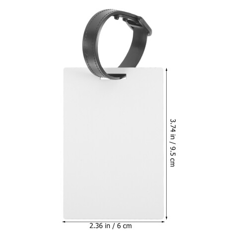 20St Multifunctionele Sublimatie Kofferlabels Wit 2