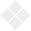 96Pcs Transparent PVC Door Switch Press Stickers Self-Adhesive 5