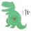 Household Clock Wall Hanging Clock Dinosaur Shaped Clock Bedroom Wall Clock Decoration 6