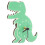 Household Clock Wall Hanging Clock Dinosaur Shaped Clock Bedroom Wall Clock Decoration 8