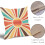 Μαξιλαροθήκες Boho Sun 18x18, Σετ 2 τεμαχίων, Διακοσμητικές μαξιλαροθήκες Retro Abstract Sunshine 4
