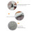 Red de poste de aluminio, mango desmontable, 12,1 pulgadas 6