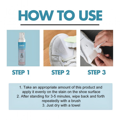Κιτ καθαρισμού παπουτσιών αφρός με βούρτσα και πετσέτα 100ml 1