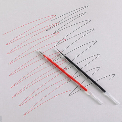 5,12'' kuglepen refills til Click Pens, 1 mm medium spids, (refiller - sort blæk - 10 stk.) 2