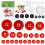 Christmas Button Ornament DIY Kit with Buttons Yarn & 4
