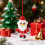Christmas Button Ornament DIY Kit with Buttons Yarn & 5