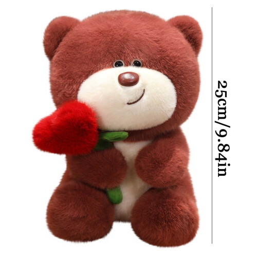 Κούκλα εξομολόγησης Rose Bear για την ημέρα του Αγίου Βαλεντίνου για παιδιά και 2