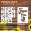 Floral Stencil Set Reusable Large Flower Templates 3