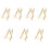 7Pièces Chevalets En Bambou Beige Pour Photos Tableaux 5