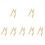 7Pièces Chevalets En Bambou Beige Pour Photos Tableaux 6