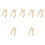 7Pièces Chevalets En Bambou Beige Pour Photos Tableaux 7