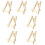7Pièces Chevalets En Bambou Beige Pour Photos Tableaux 9
