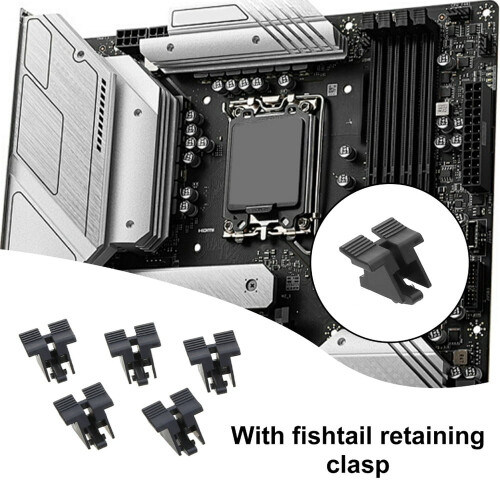 EASTIN 5Pcs Desktop Computer Mainboard With Fishtail Fixing Clip Socket Replacement 1