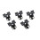 EASTIN 5Pcs Desktop Computer Mainboard With Fishtail Fixing Clip Socket Replacement 6