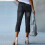 Γυναικείο παντελόνι Capri Jeans με ίσια γραμμή, ελαστικό τζιν, μαύρο 4