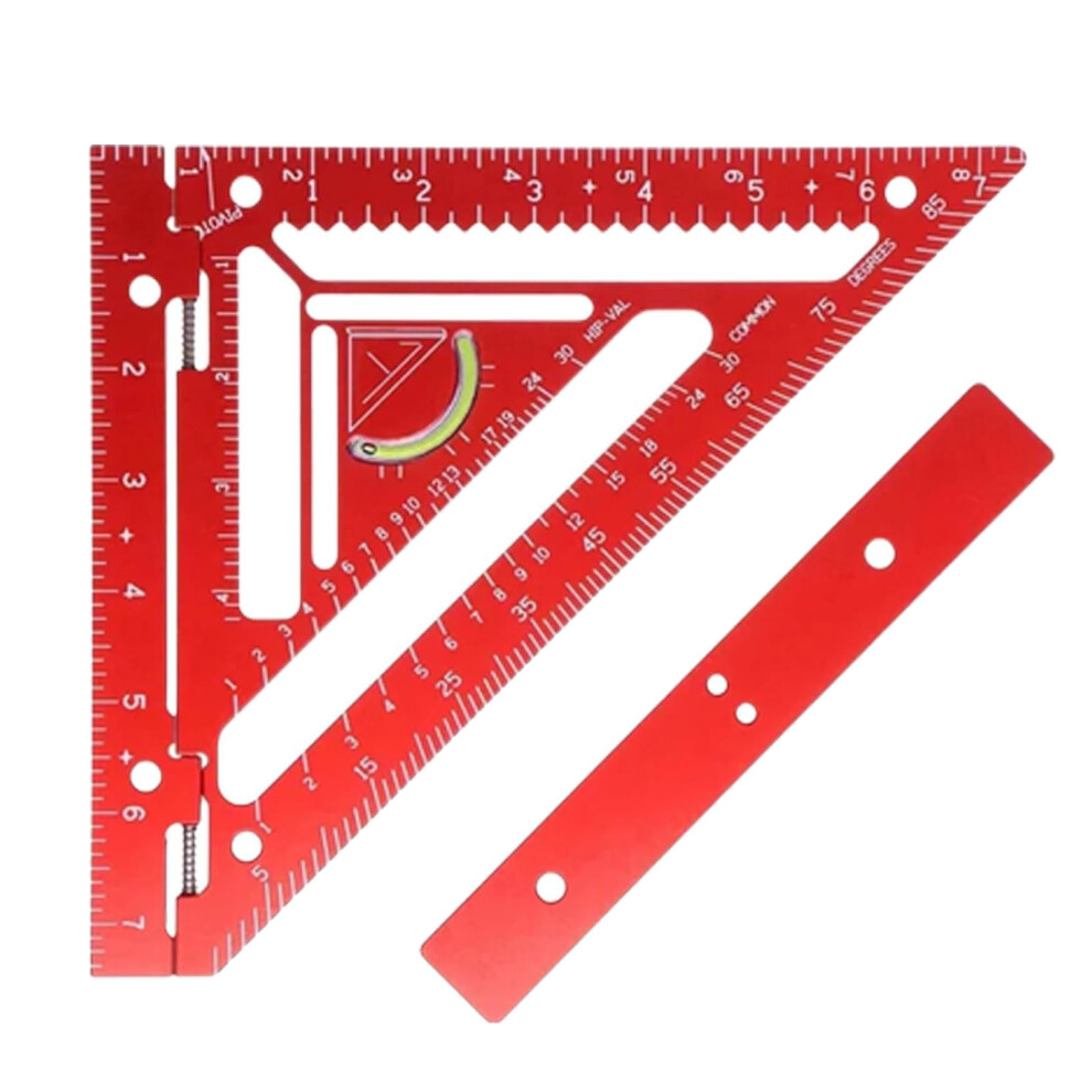Aluminium Carpenter Rafter Square 600Mm Triangular Ruler For Layout & Measuring 8111384721176
