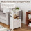 Slim Narrow Side Table with Drawers, Shelves and Storage 3