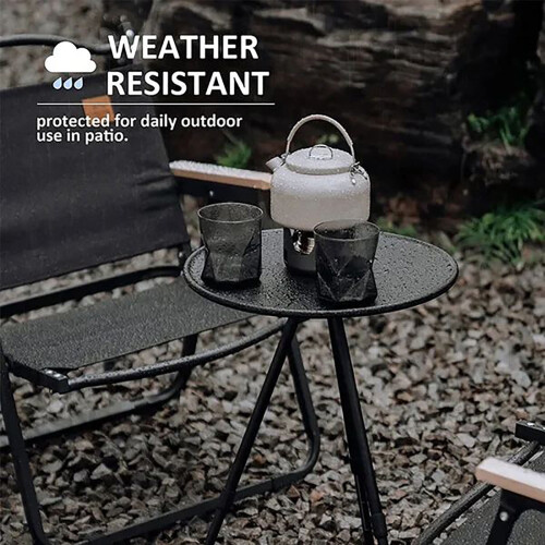 Portable Adjustable Camping Table | Double-Layer, Light Hook | Picnic/Beach Folding Table | Lightweight Sturdy Steel Frame 2