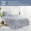 Navy Paisley Microfiber Sheet Set Cal King 4-Piece 2