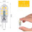Λαμπτήρας G4Led, 12V3W, Θερμό Λευκό 3000K, Ισοδύναμος με Λαμπτήρα A30W, Συσκευασία των 12 5