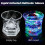 Pahare LED Old Fashioned, 10 oz, activate cu lichid 2
