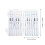 3Sets Durable Acrylic Paint Pens Double-End Colored Marker Pens 2