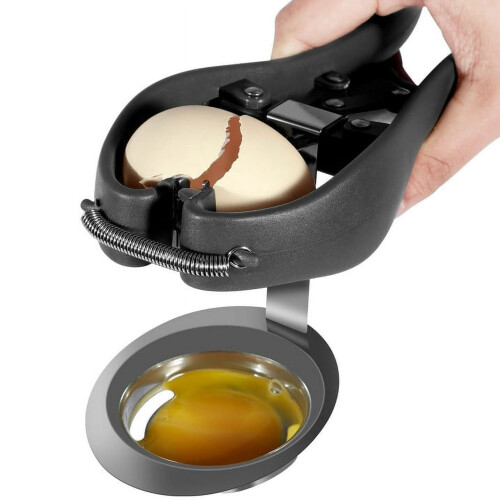 Eierknacker, Eieröffner, Eiertrenner aus Edelstahl 304 mit ergonomischem Griff 1