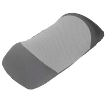 Oreiller lombaire de soutien pour bureau, voiture, lit, Noir et Gris, 55x26x11cm