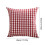 Red Plaid Christmas Pillow Cover 45x45cm 2