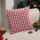 Red Plaid Christmas Pillow Cover 45x45cm 3