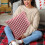Red Plaid Christmas Pillow Cover 45x45cm 5