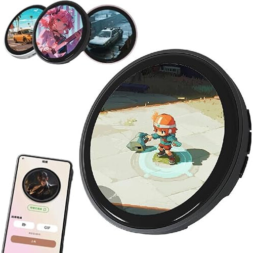 Digital Pixel Badge Pin HD Bluetooth-skærm 1,85 tommer