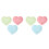 6Pcs Assorted Ceramic Pet Food Bowls Heart-Shaped for Hamster Use 2